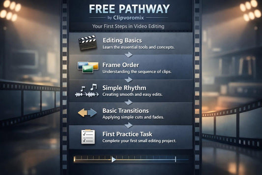 Free pathway by Clipvoromix for video editing with educational content on screen.
